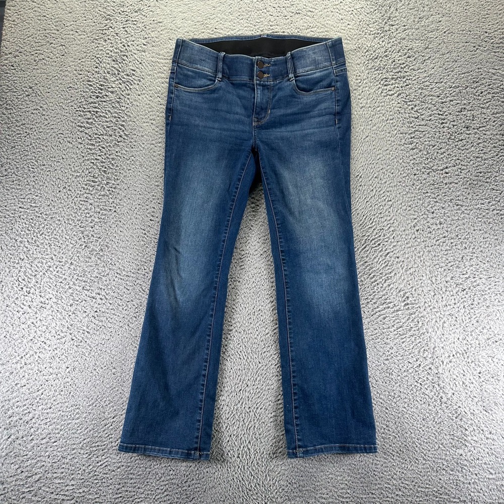 Apt. 9 Jeans Womens 10 Blue Cotton‎ Denim Bootcut Curvy Stretch Workwear Faded